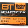 Nosler Ballistic Tip Varmint 5.6mm/cal.224 55 grain 100 db/cs