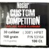 Nosler HPBT (30 cal 168 grain) 100 db/cs