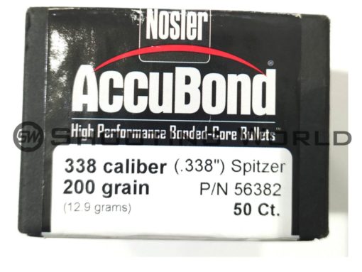 Nosler Accubond 338 cal. 200 grain lövedék